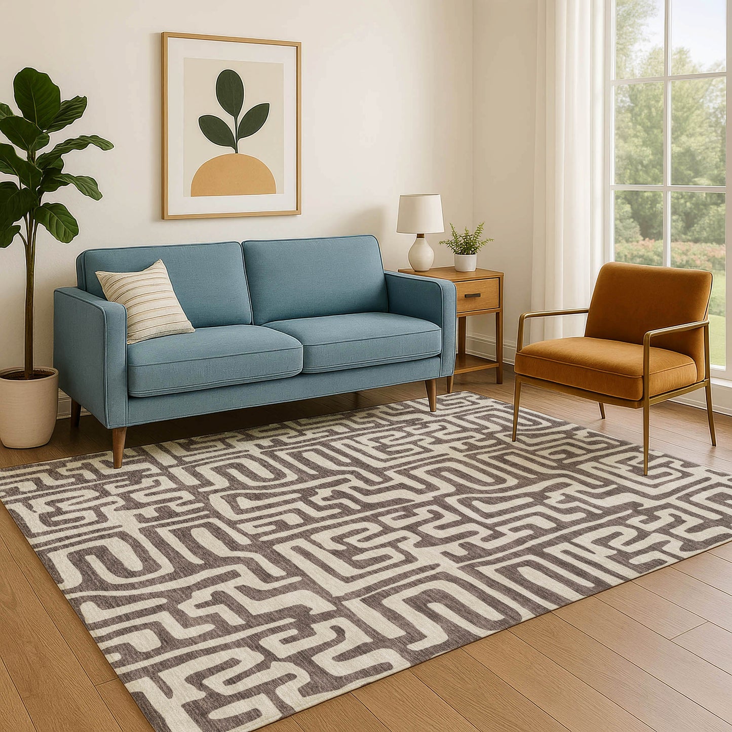 Dalyn Rugs The Reserve  Chocolate  Geometric