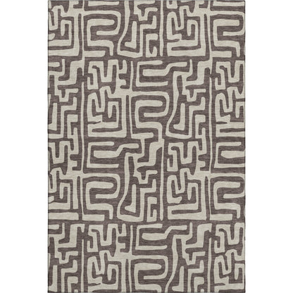 Dalyn Rugs The Reserve  Chocolate  Geometric