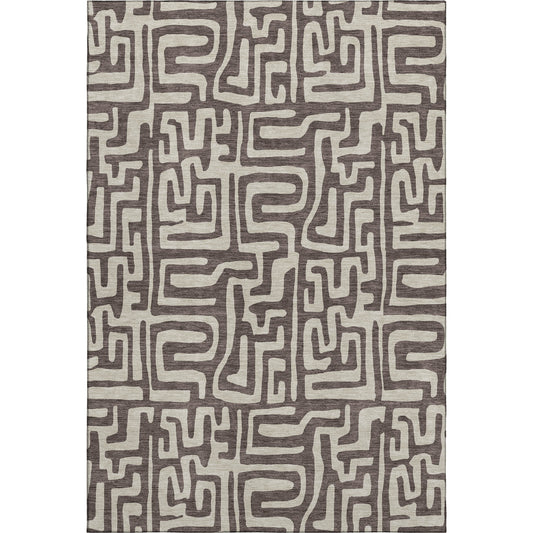 Dalyn Rugs The Reserve  Chocolate  Geometric