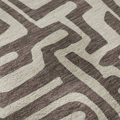 Dalyn Rugs The Reserve  Chocolate  Geometric