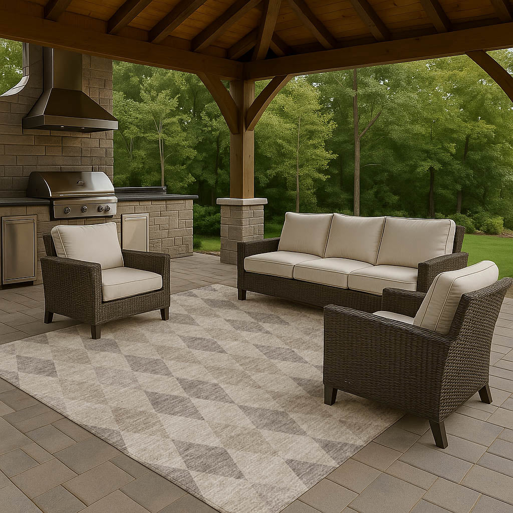 Dalyn Rugs The Reserve  Beige  Geometric
