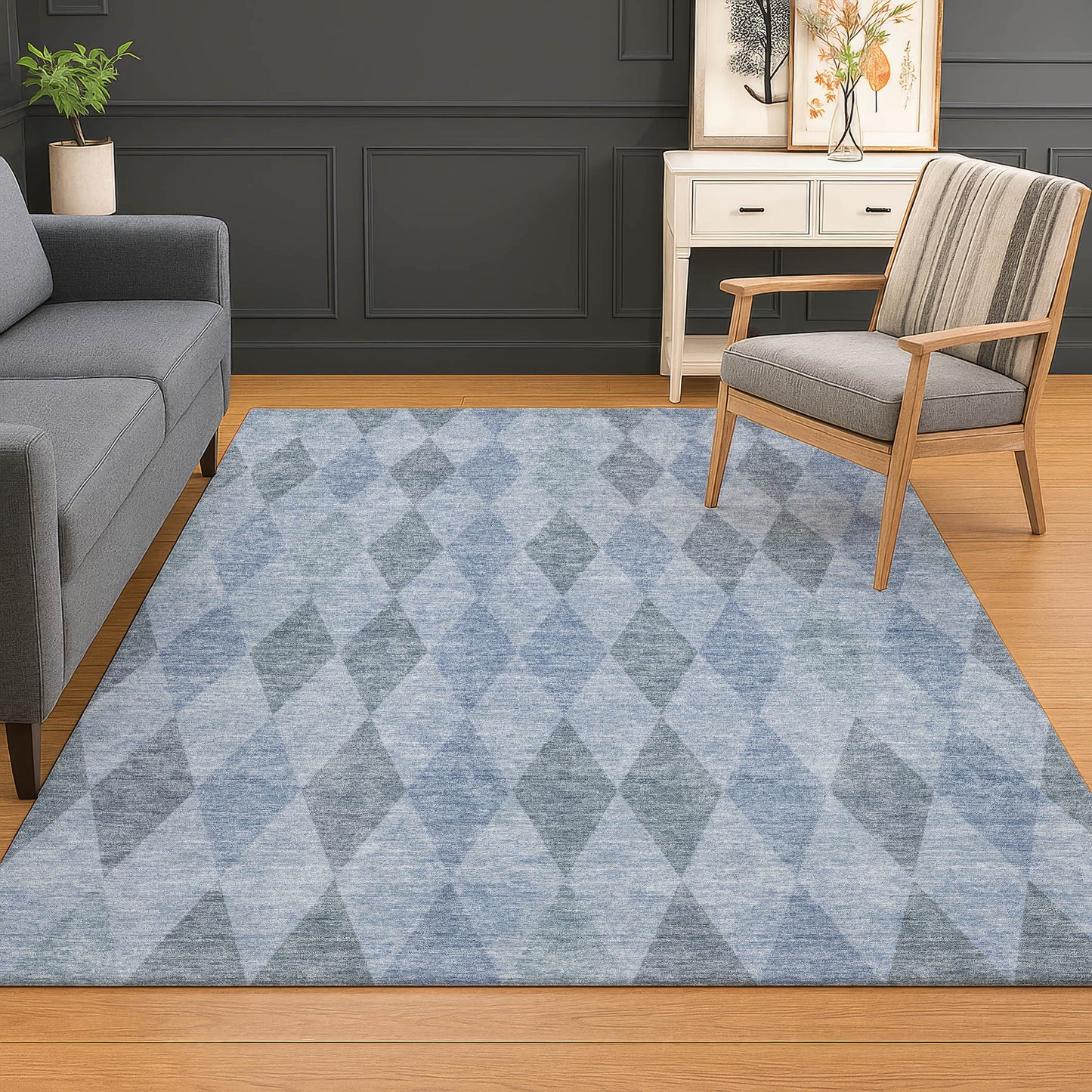 Dalyn Rugs The Reserve  Denim  Geometric