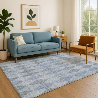 Dalyn Rugs The Reserve  Denim  Geometric