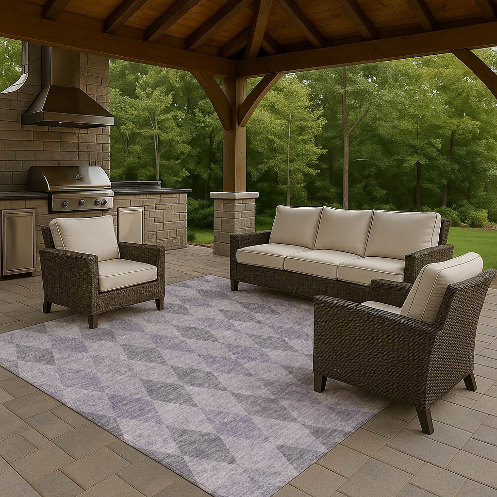 Dalyn Rugs The Reserve  Lavender  Geometric