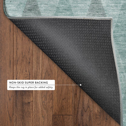 Dalyn Rugs The Reserve  Teal  Geometric