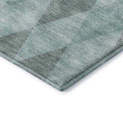 Dalyn Rugs The Reserve  Teal  Geometric