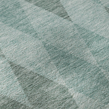 Dalyn Rugs The Reserve  Teal  Geometric