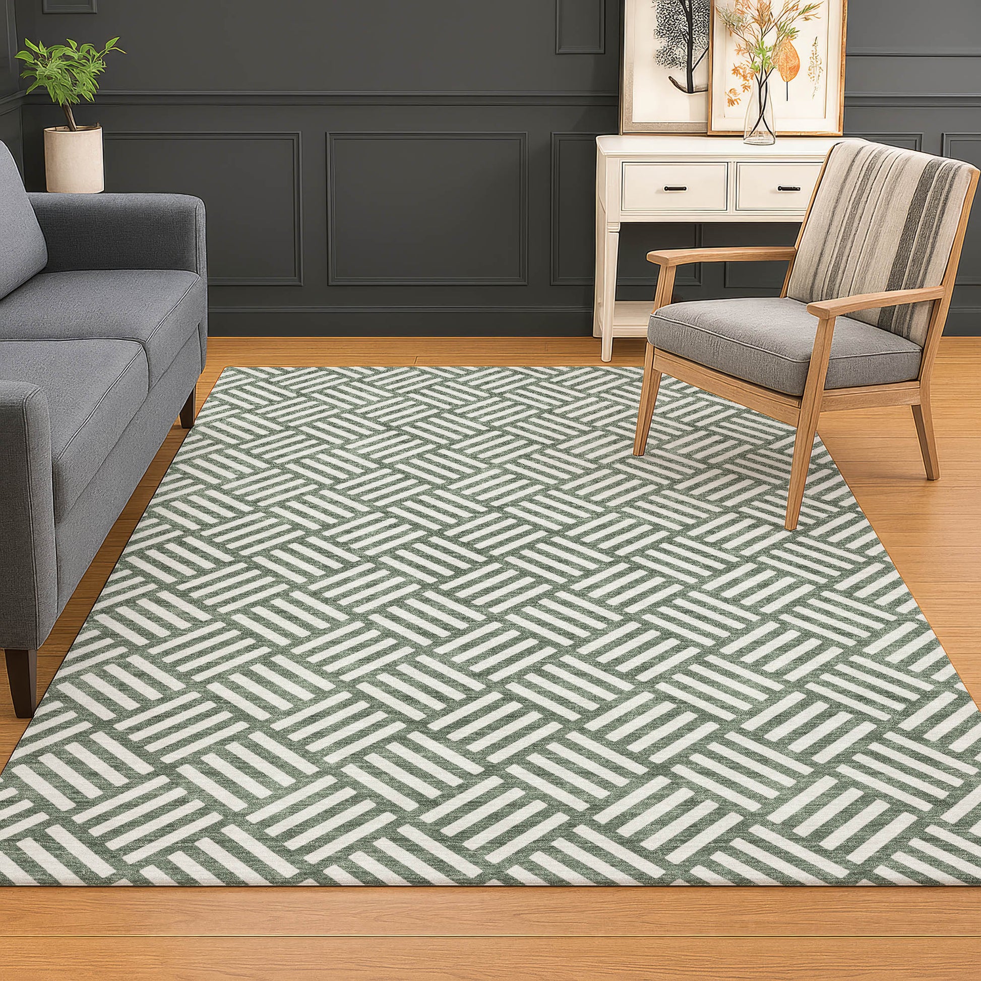 Dalyn Rugs The Reserve  Basil  Geometric