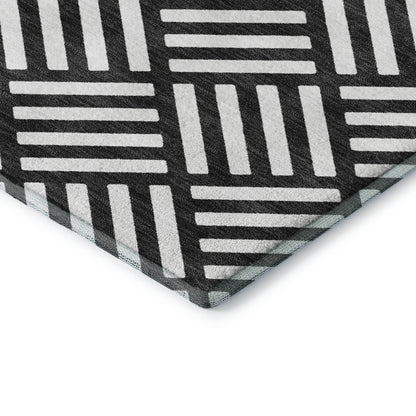 Dalyn Rugs The Reserve  Black  Geometric