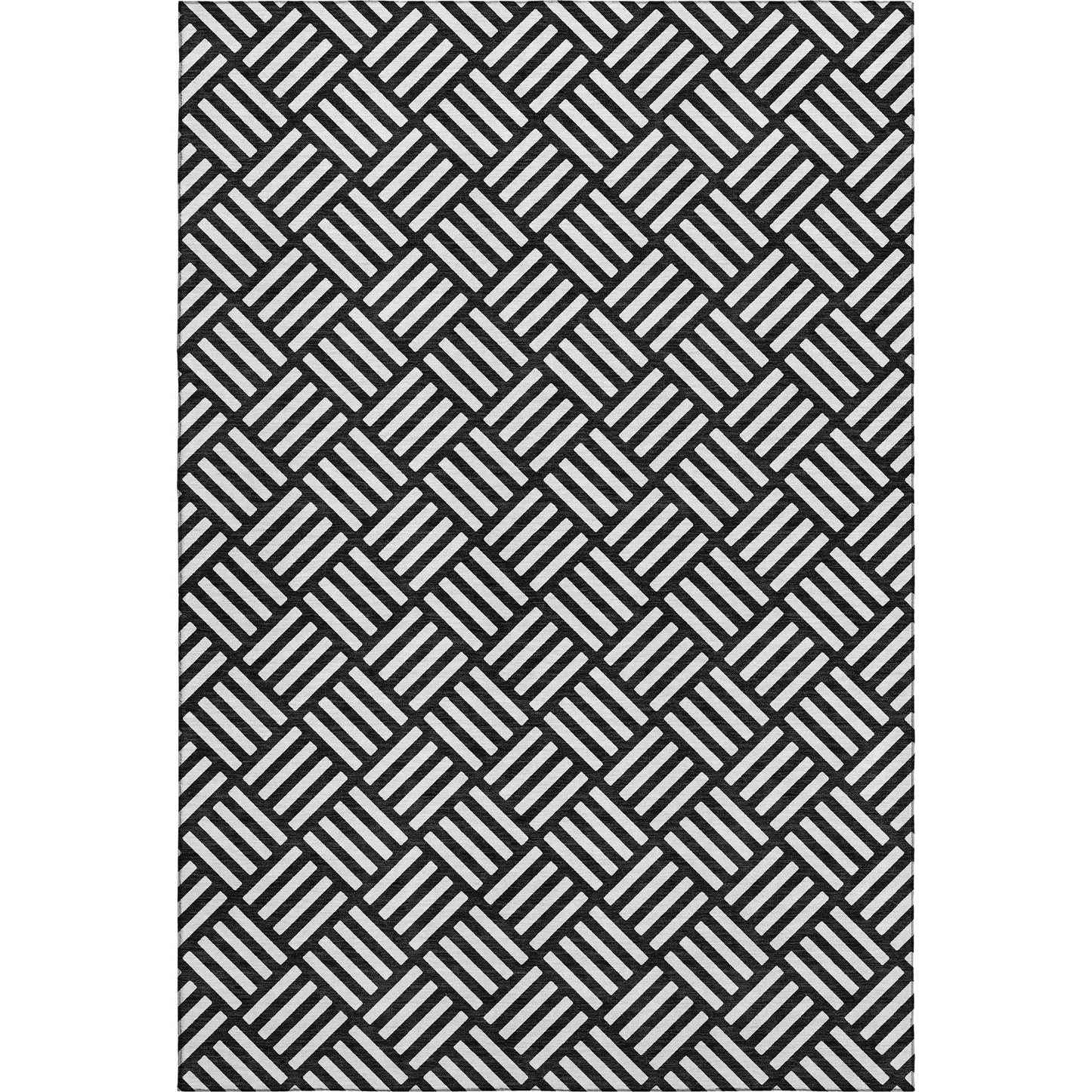 Dalyn Rugs The Reserve  Black  Geometric