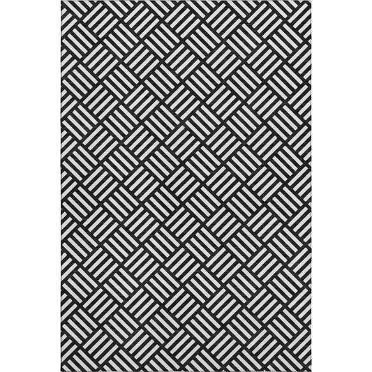 Dalyn Rugs The Reserve  Black  Geometric