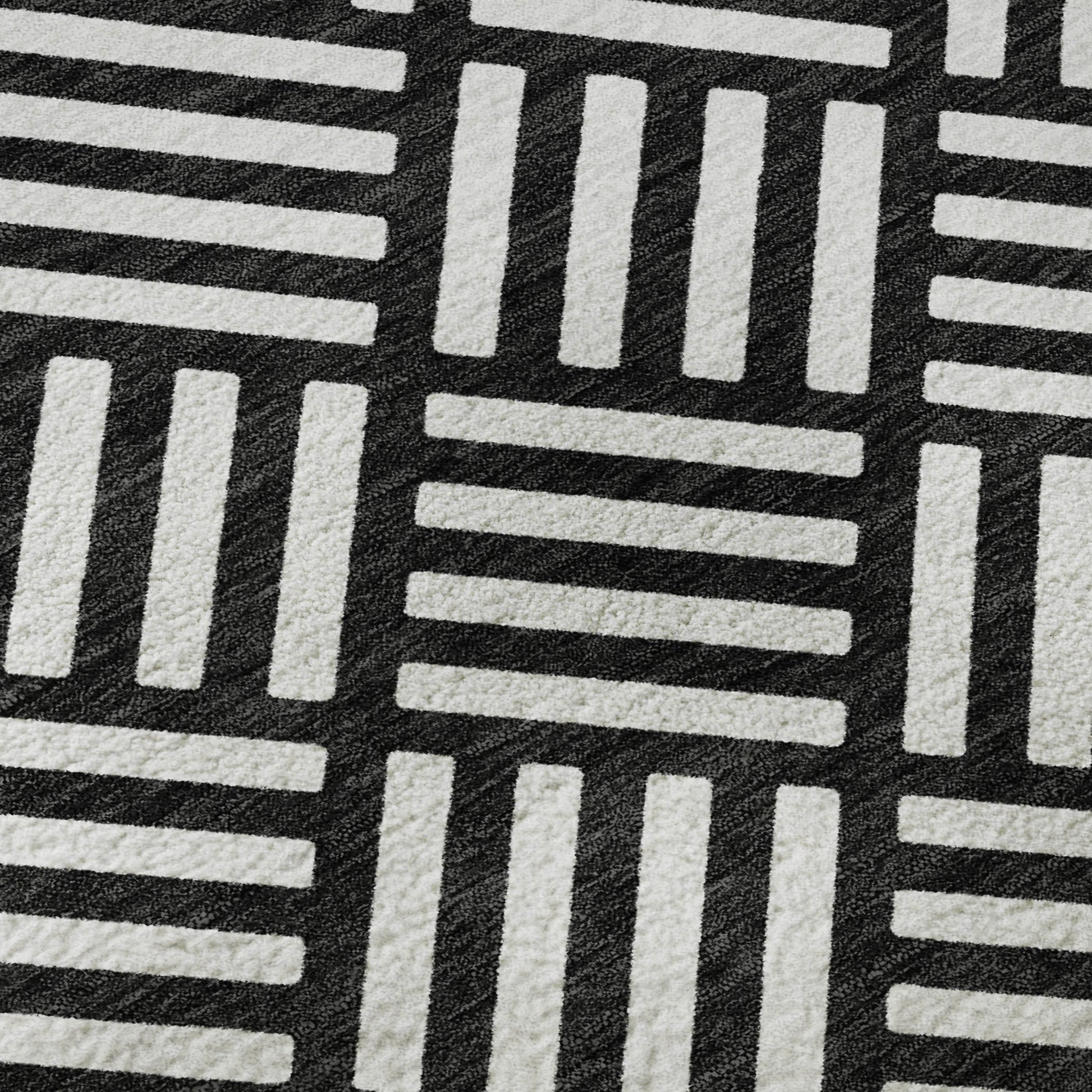 Dalyn Rugs The Reserve  Black  Geometric