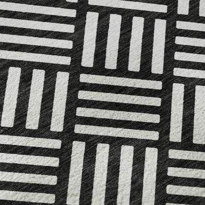 Dalyn Rugs The Reserve  Black  Geometric