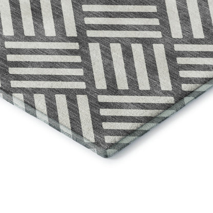 Dalyn Rugs The Reserve  Charcoal  Geometric