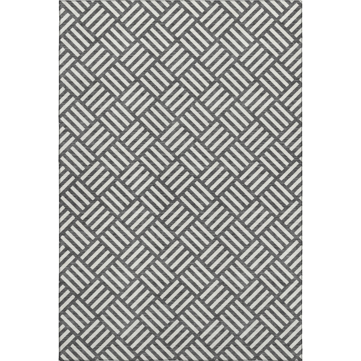 Dalyn Rugs The Reserve  Charcoal  Geometric
