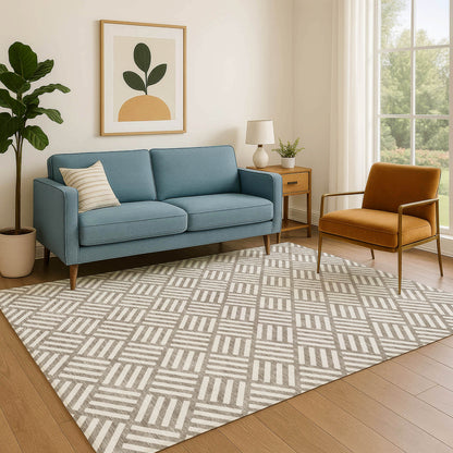 Dalyn Rugs The Reserve  Taupe  Geometric