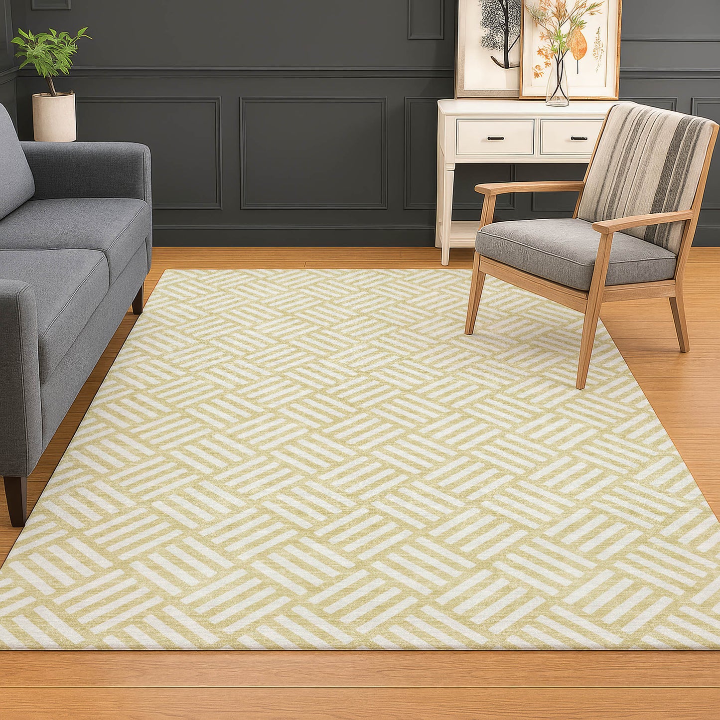 Dalyn Rugs The Reserve  Wheat  Geometric