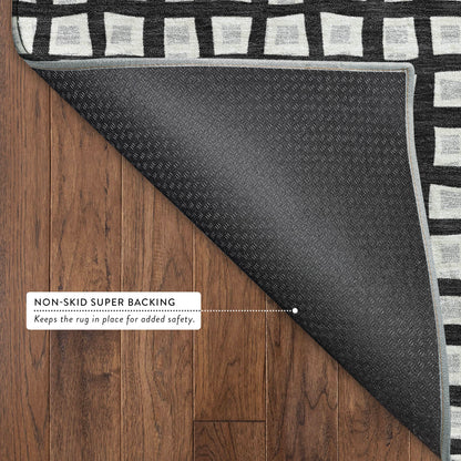 Dalyn Rugs The Reserve  Black  Geometric