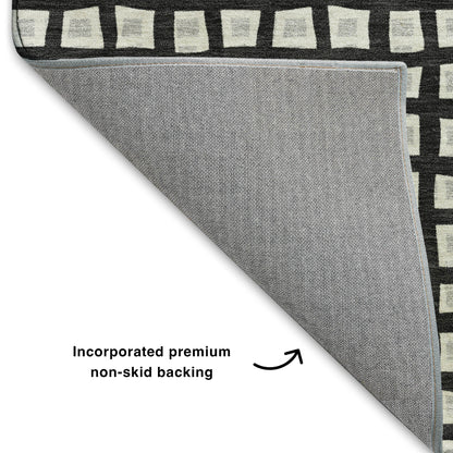 Dalyn Rugs The Reserve  Black  Geometric