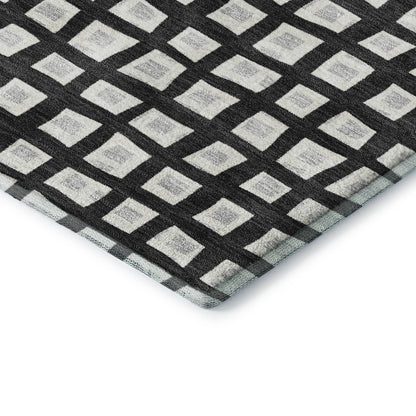 Dalyn Rugs The Reserve  Black  Geometric