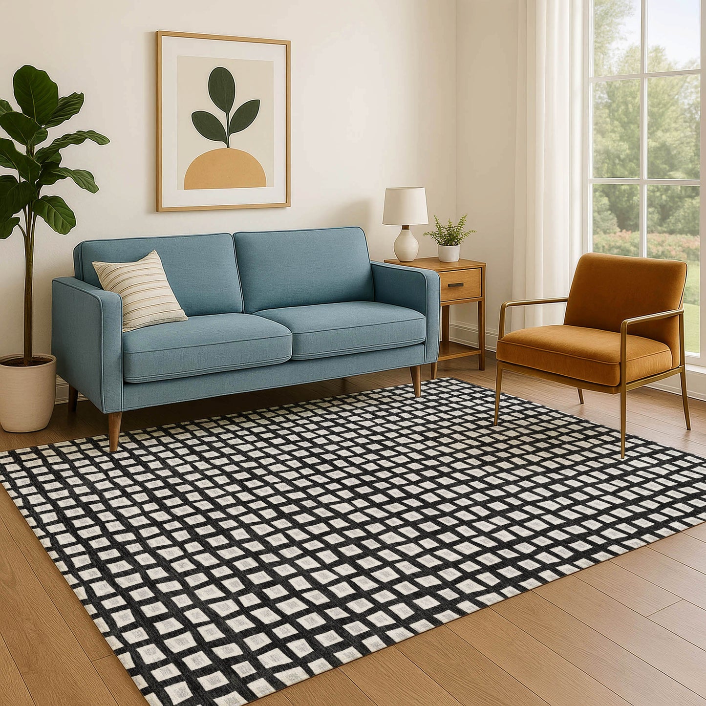 Dalyn Rugs The Reserve  Black  Geometric