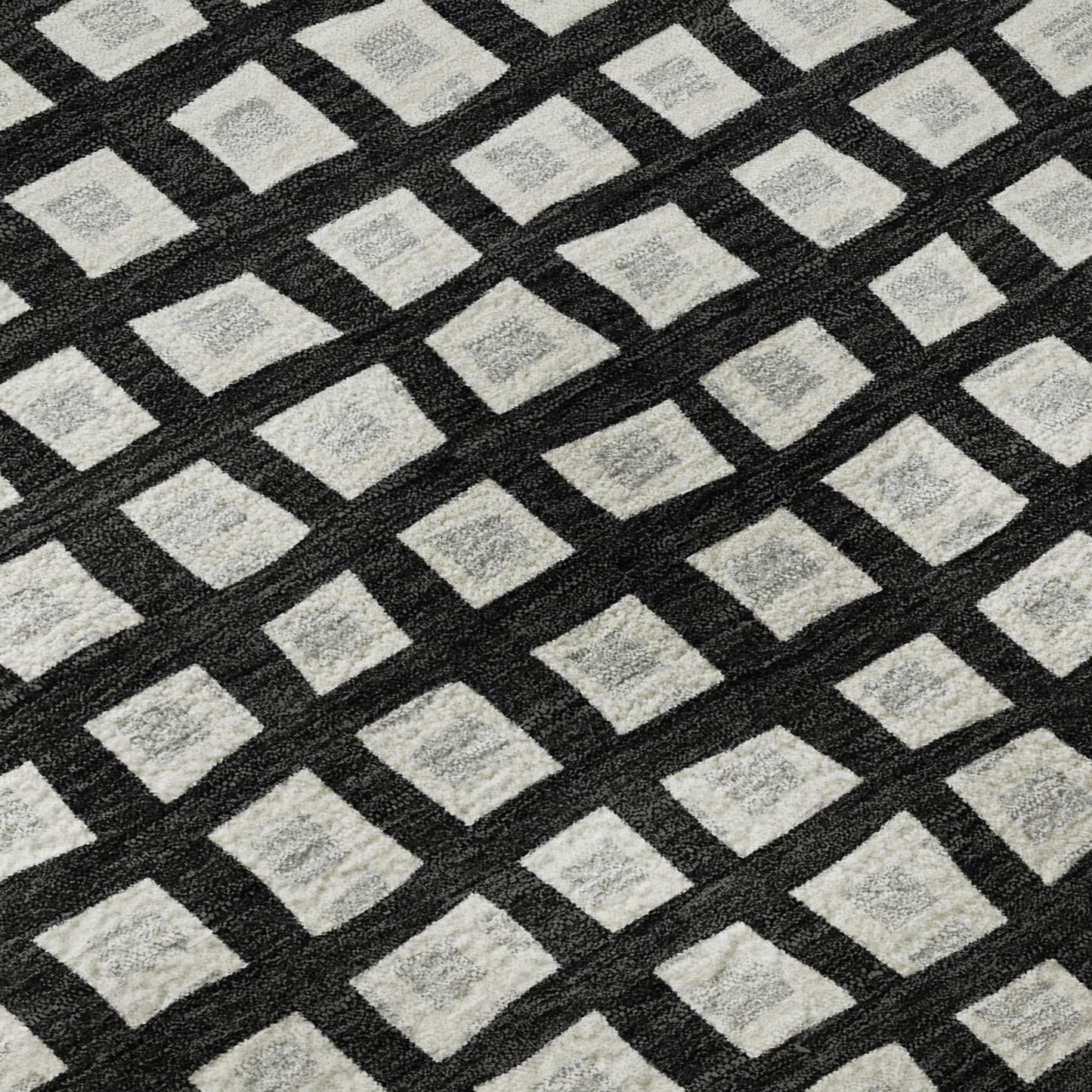 Dalyn Rugs The Reserve  Black  Geometric