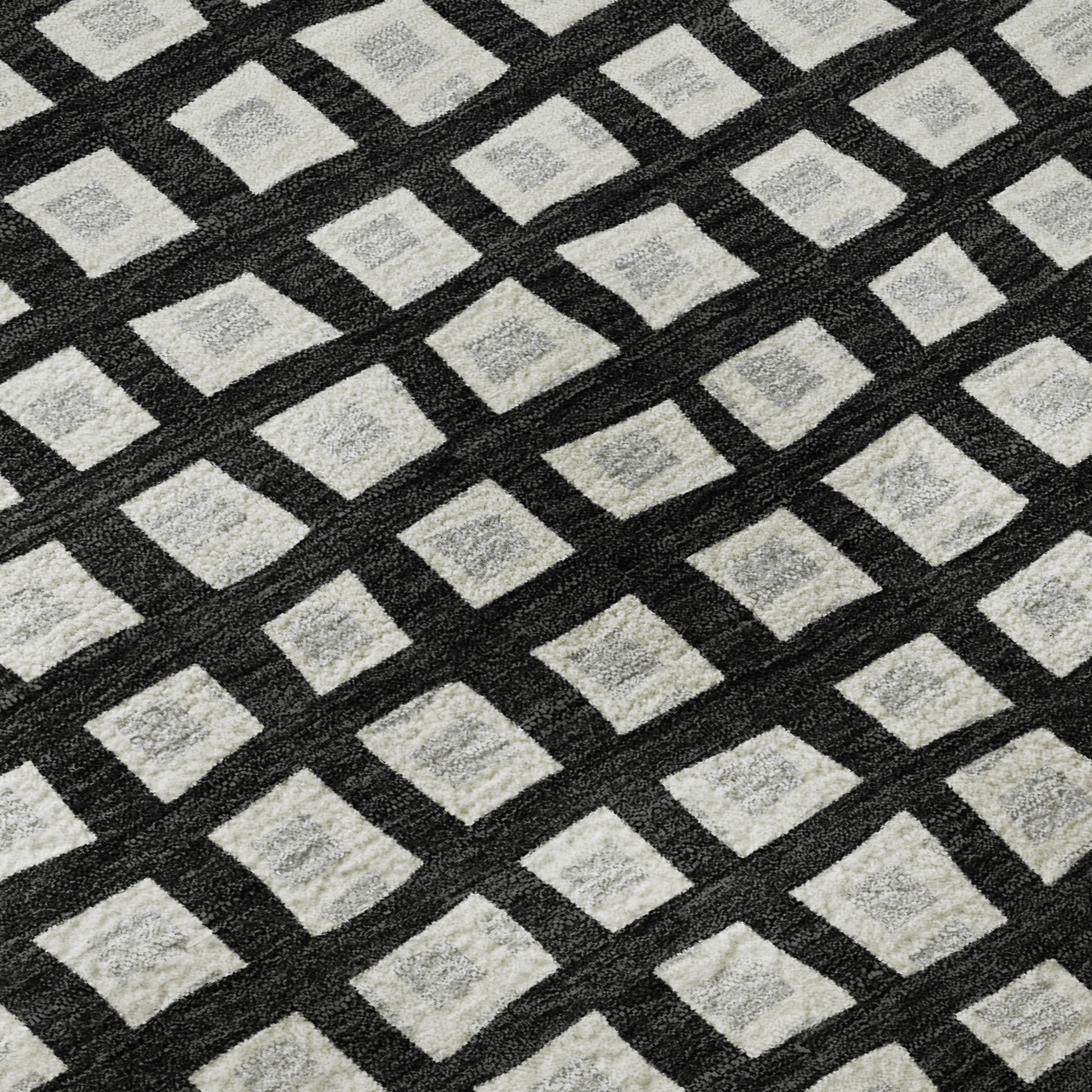 Dalyn Rugs The Reserve  Black  Geometric
