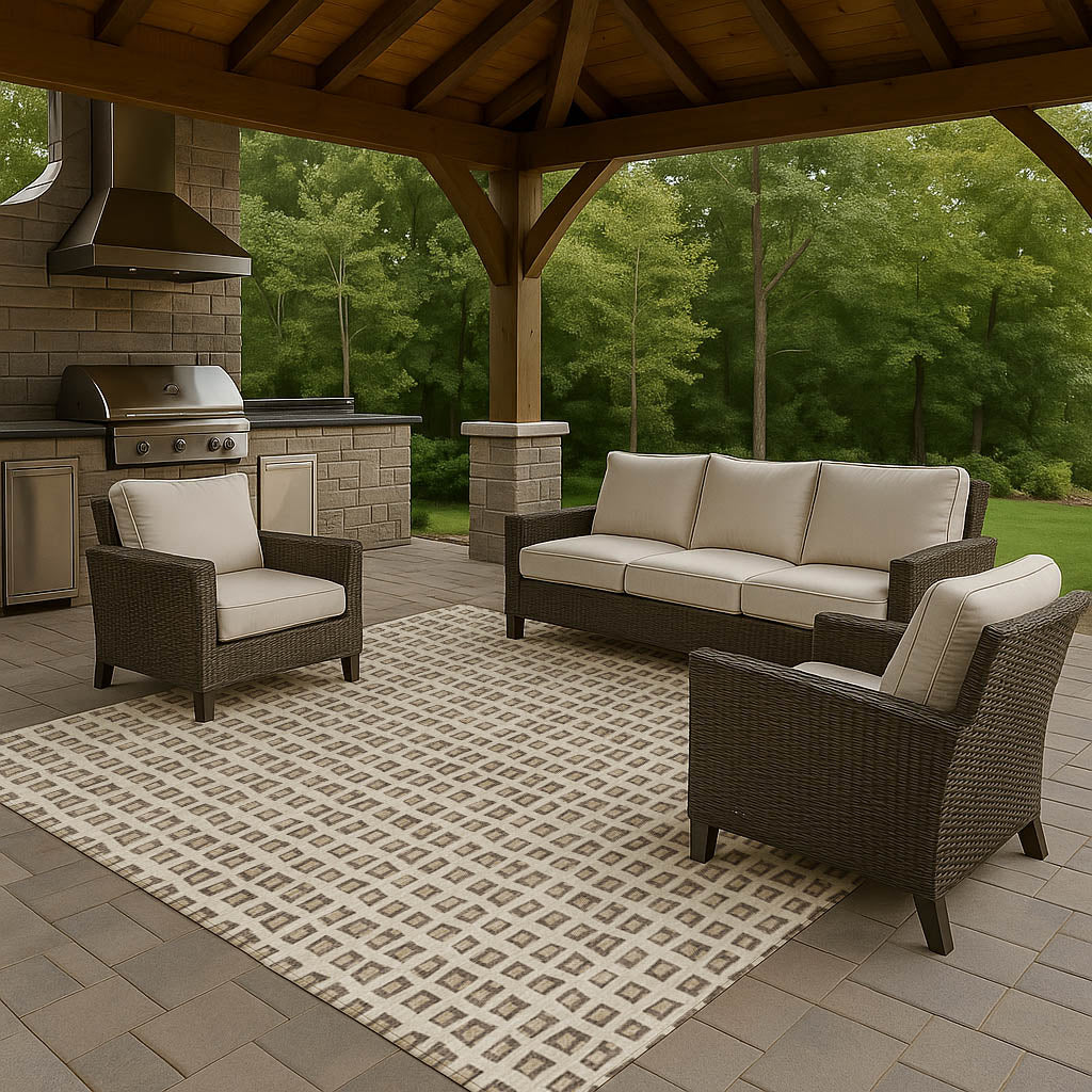 Dalyn Rugs The Reserve  Brown  Geometric