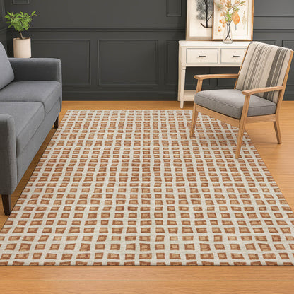 Dalyn Rugs The Reserve  Copper  Geometric