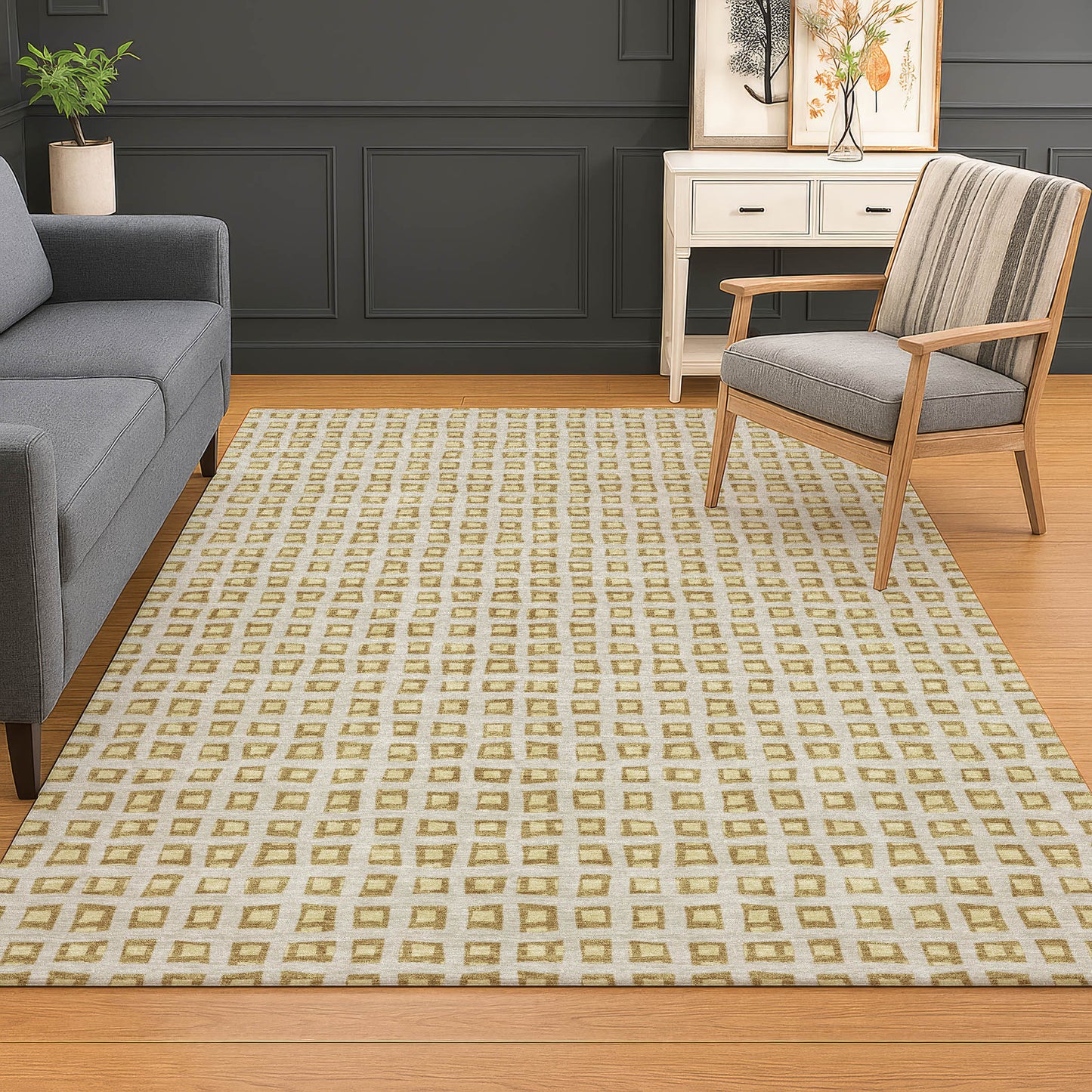Dalyn Rugs The Reserve  Gold  Geometric