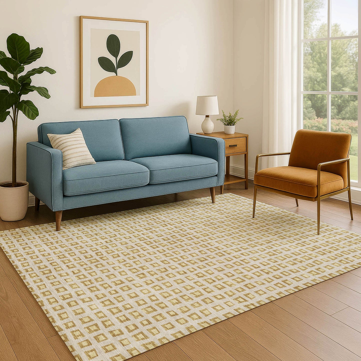 Dalyn Rugs The Reserve  Gold  Geometric