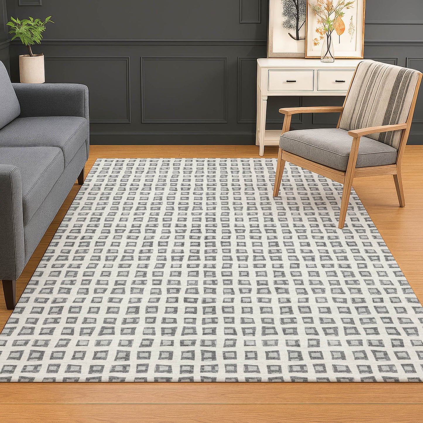 Dalyn Rugs The Reserve  Gray  Geometric