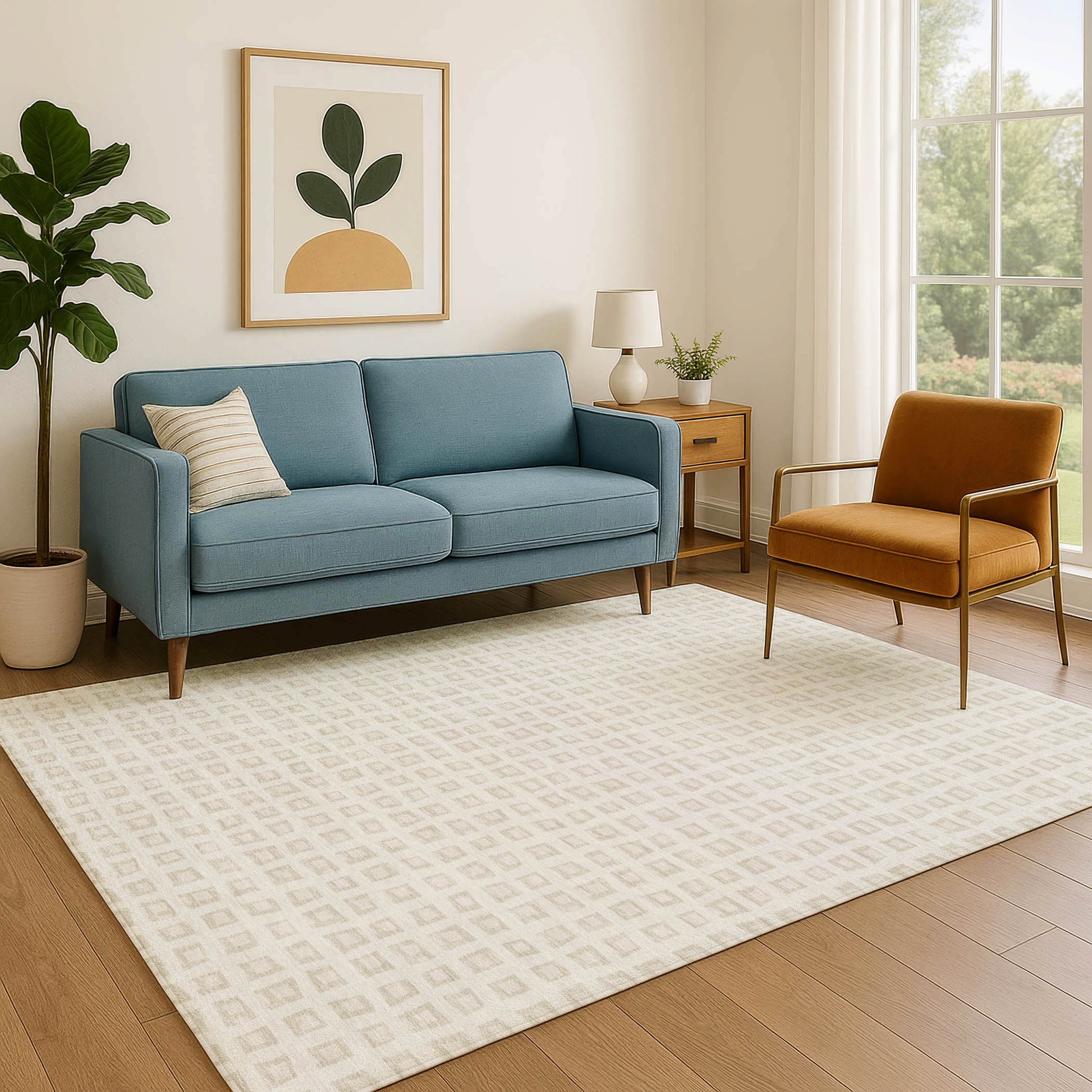 Dalyn Rugs The Reserve  Ivory  Geometric