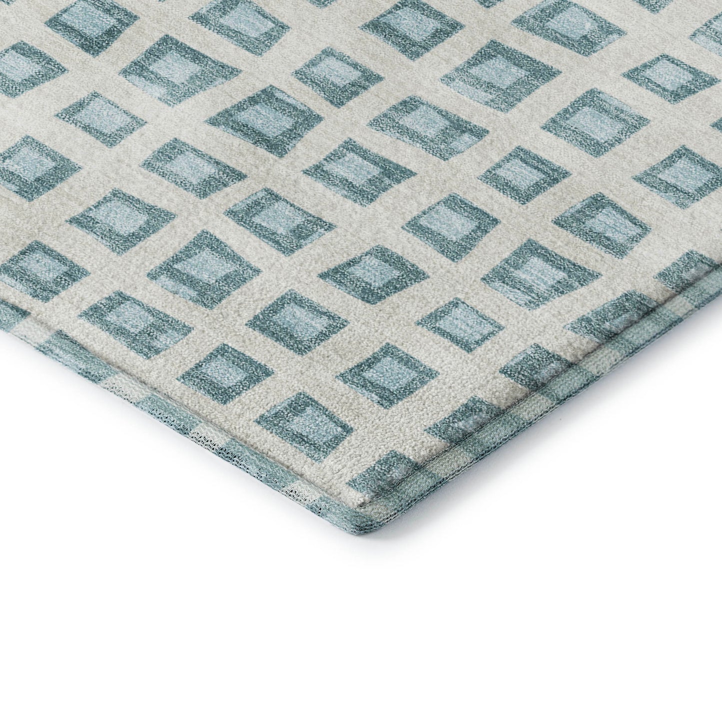 Dalyn Rugs The Reserve  Teal  Geometric