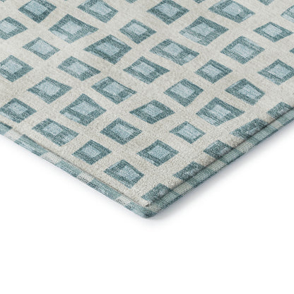 Dalyn Rugs The Reserve  Teal  Geometric
