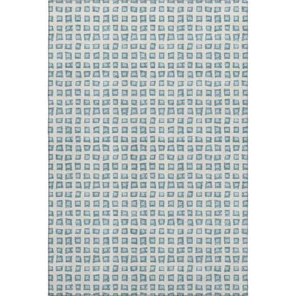 Dalyn Rugs The Reserve  Teal  Geometric