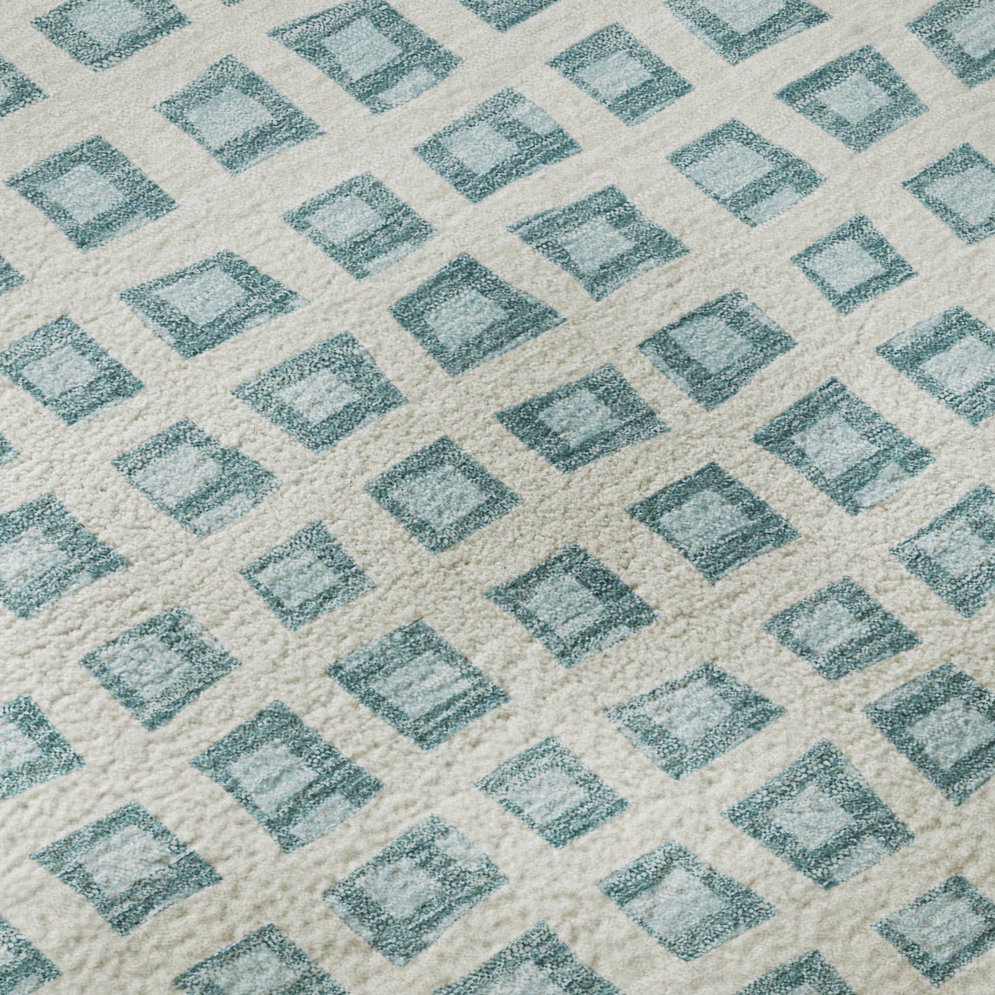 Dalyn Rugs The Reserve  Teal  Geometric