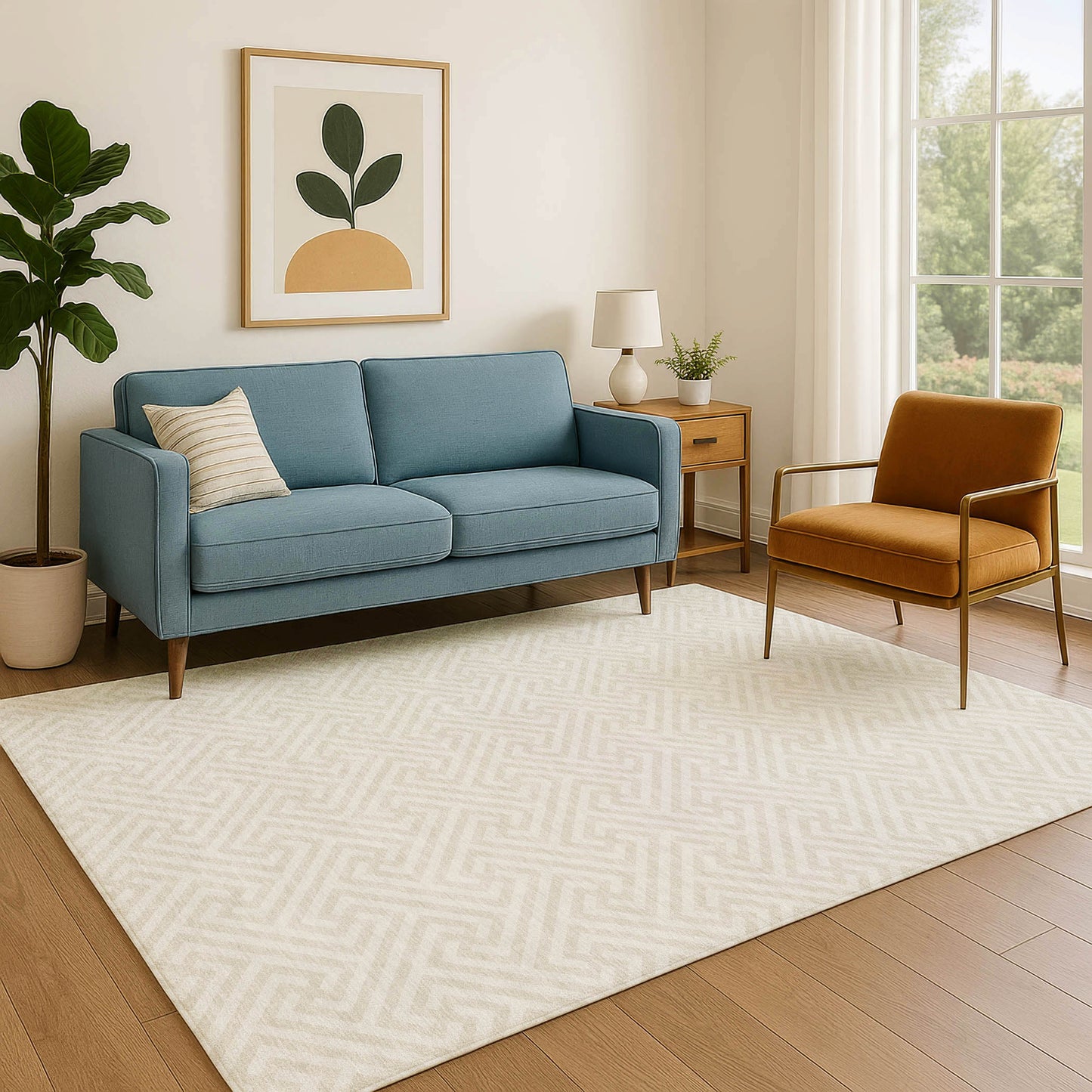 Dalyn Rugs The Reserve  Beige  Geometric