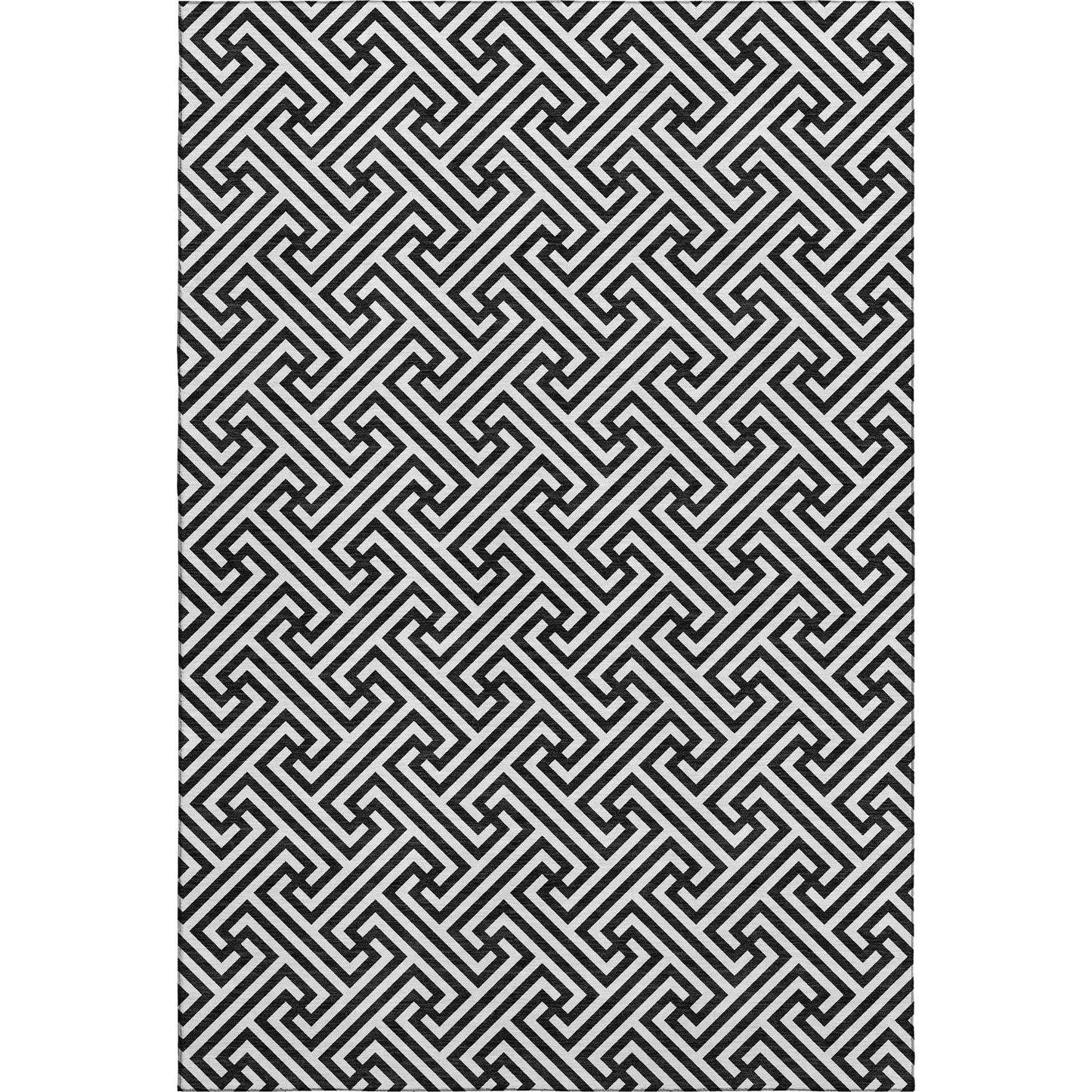 Dalyn Rugs The Reserve  Black  Geometric