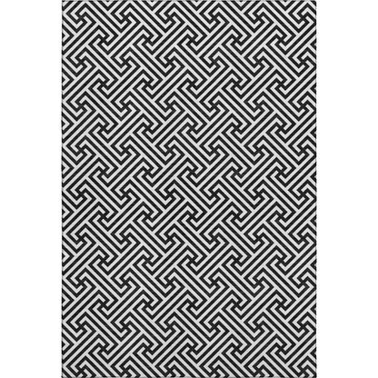 Dalyn Rugs The Reserve  Black  Geometric