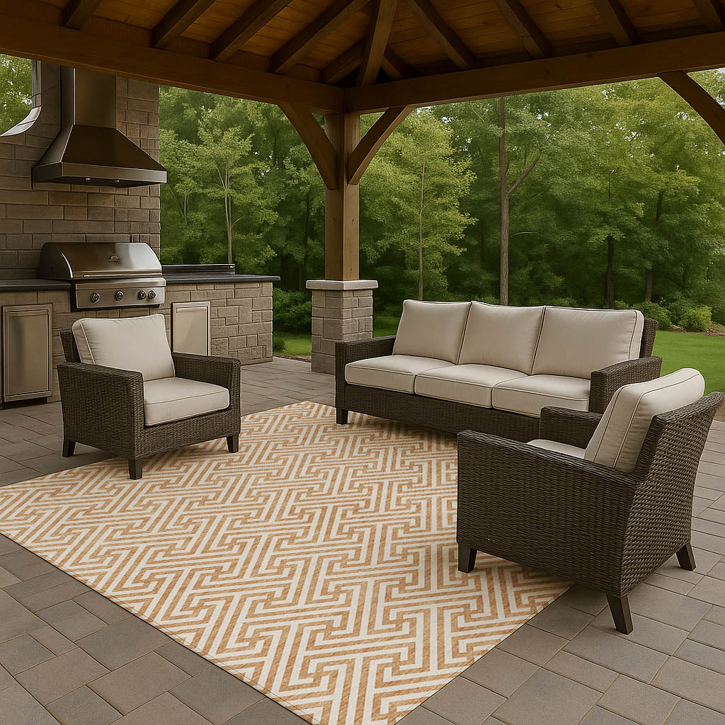Dalyn Rugs The Reserve  Copper  Geometric