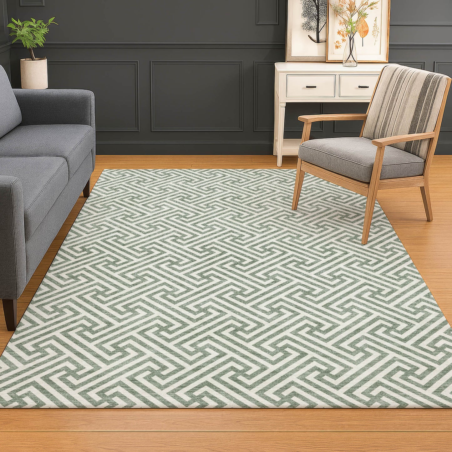Dalyn Rugs The Reserve  Sage  Geometric