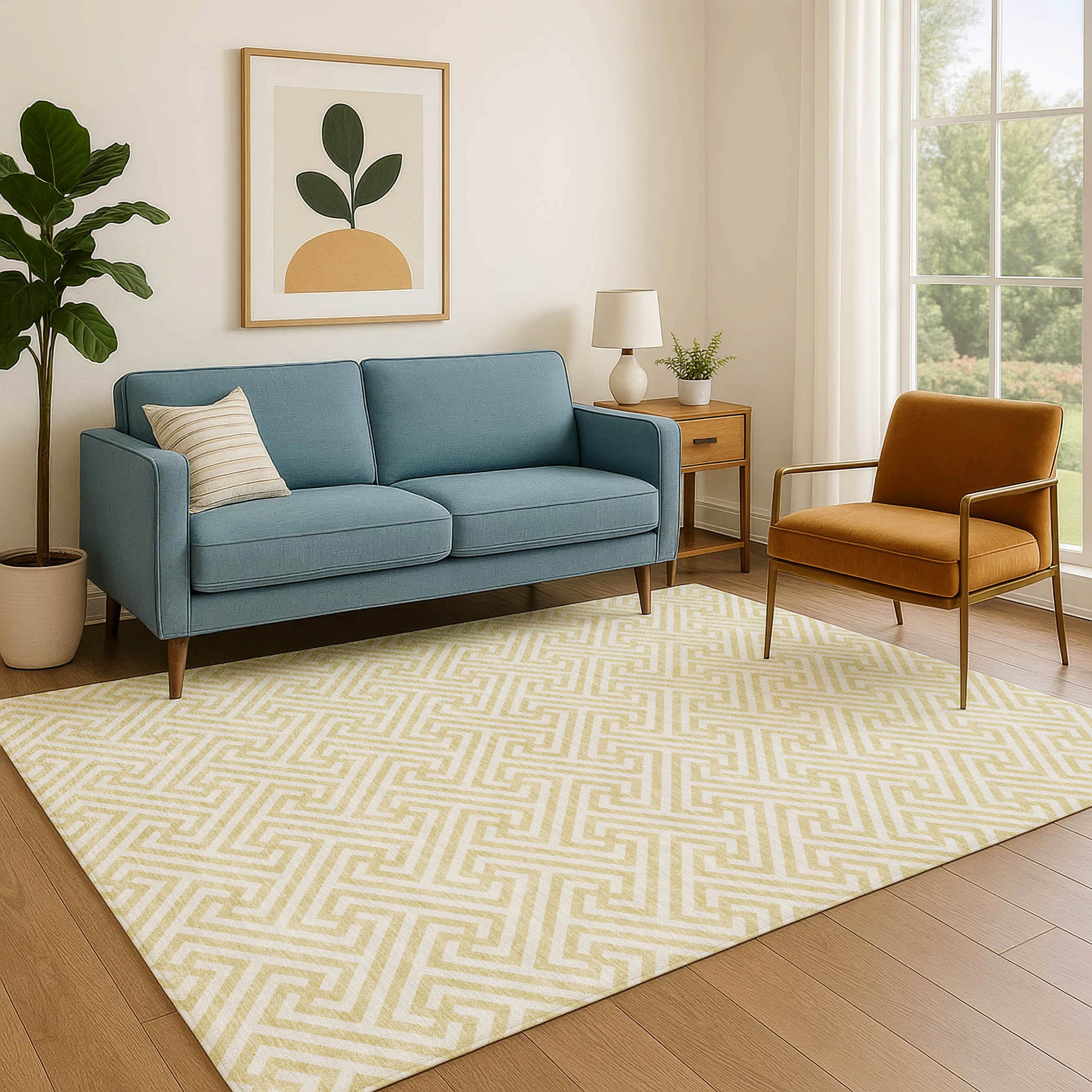 Dalyn Rugs The Reserve  Wheat  Geometric