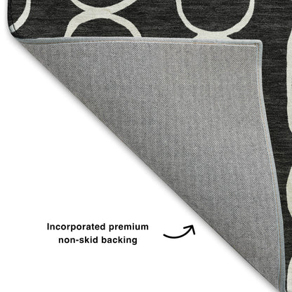 Dalyn Rugs The Reserve  Black  Geometric