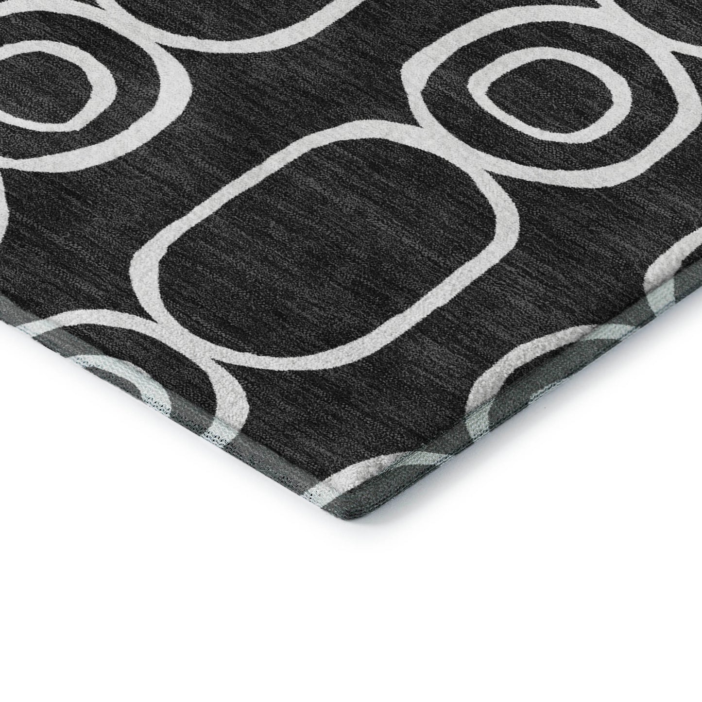 Dalyn Rugs The Reserve  Black  Geometric