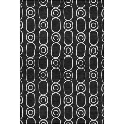 Dalyn Rugs The Reserve  Black  Geometric