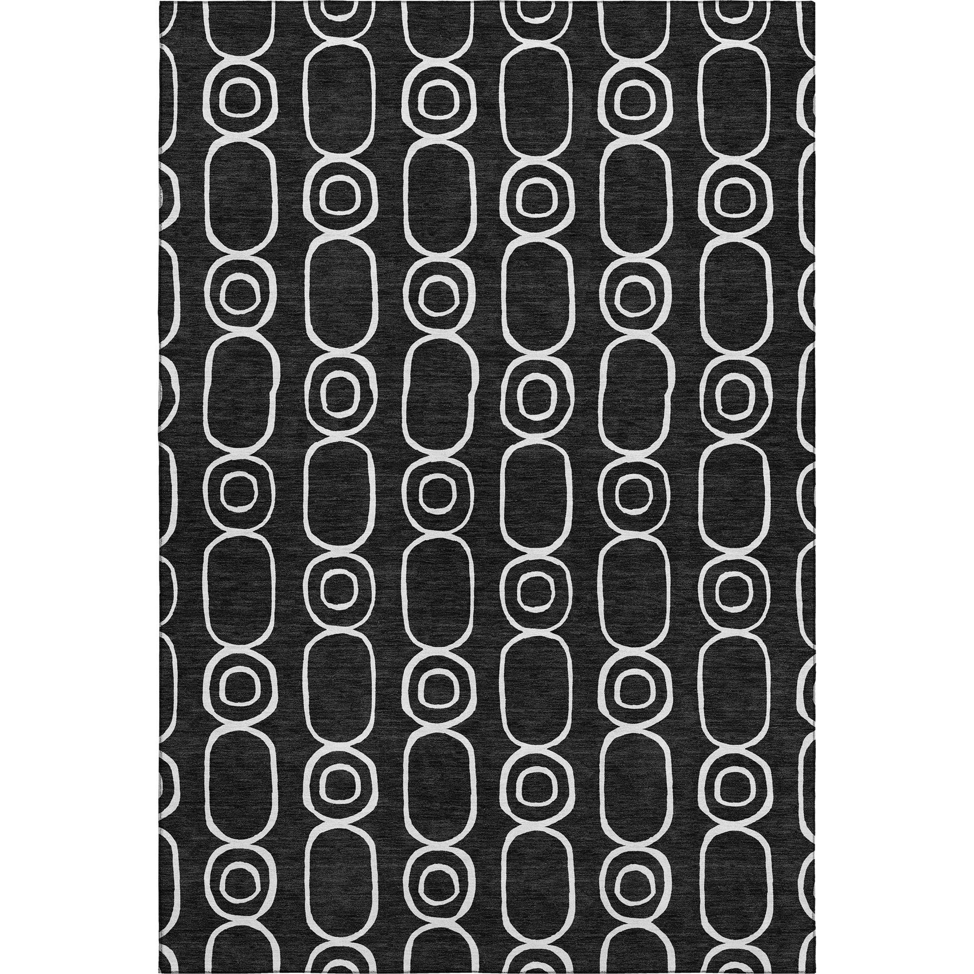 Dalyn Rugs The Reserve  Black  Geometric