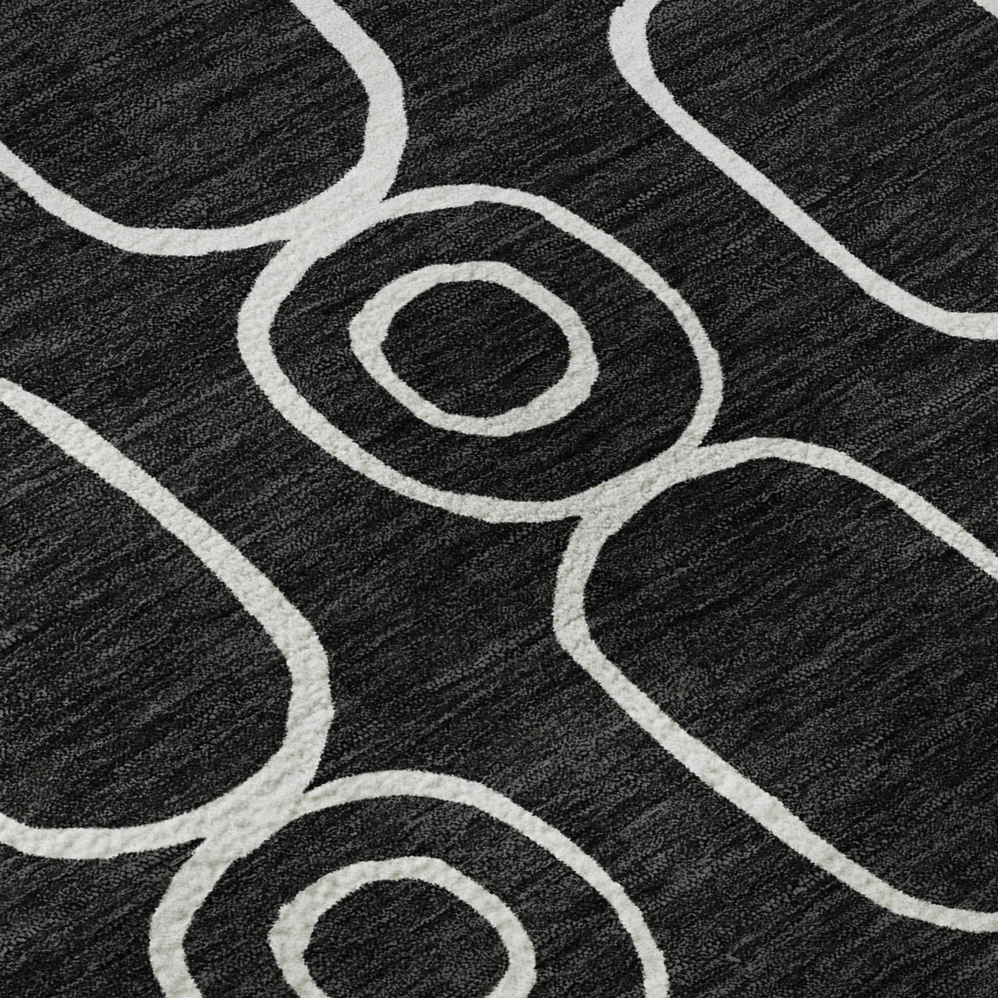 Dalyn Rugs The Reserve  Black  Geometric
