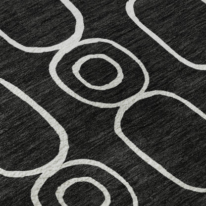 Dalyn Rugs The Reserve  Black  Geometric