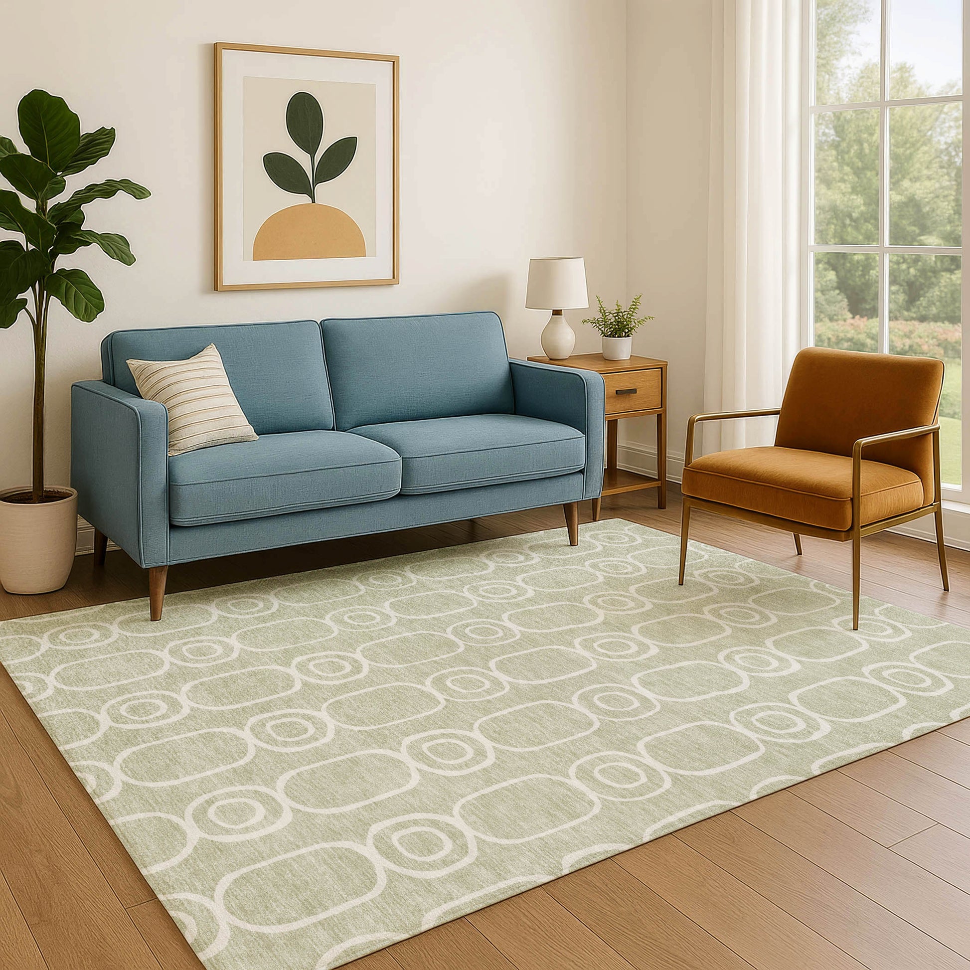 Dalyn Rugs The Reserve  Celery  Geometric